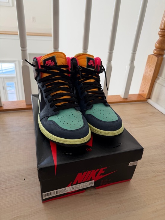 Jordan Other - Jordan High-Top Sneakers in Black, Teal, Orange & Pink